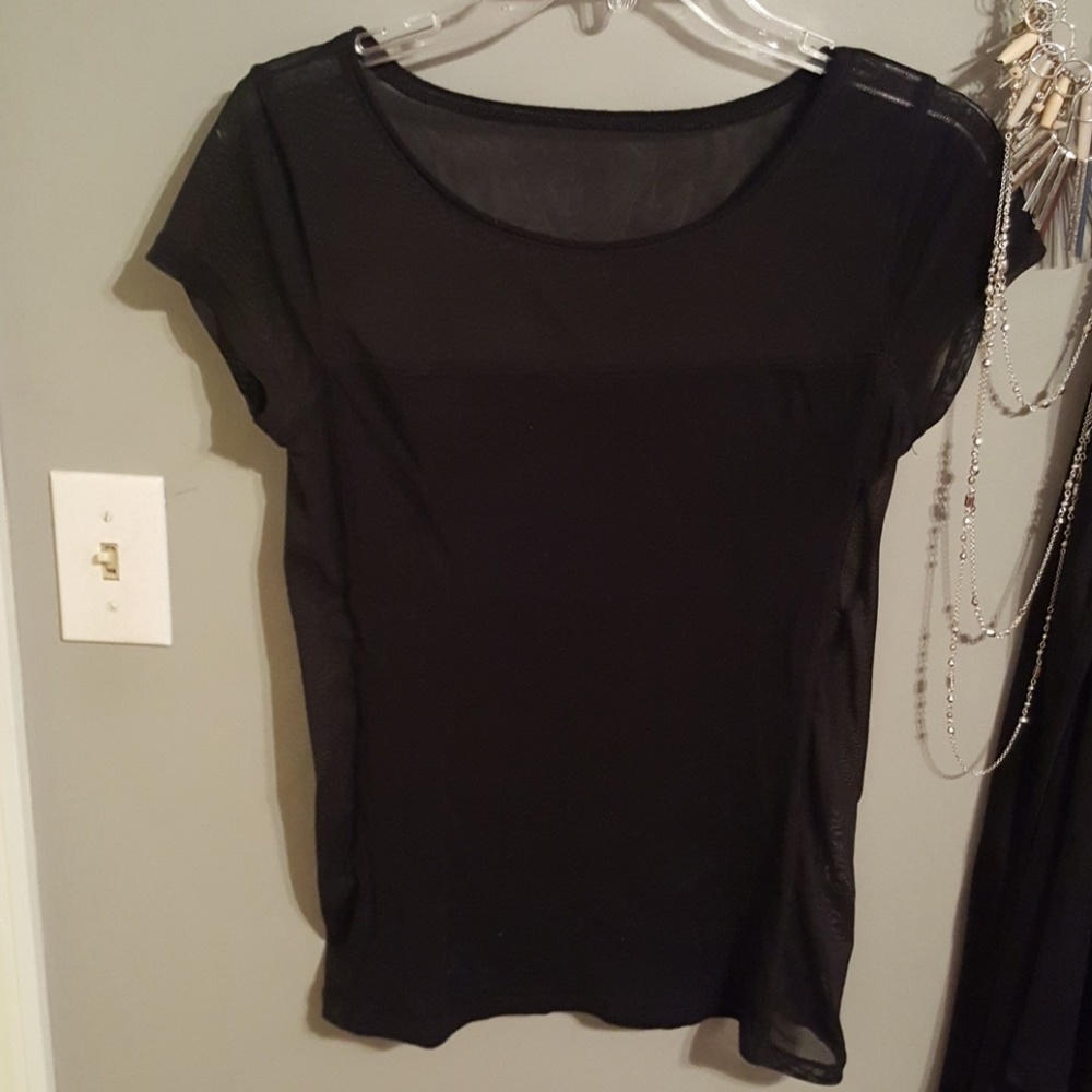 Express black shirt with mesh